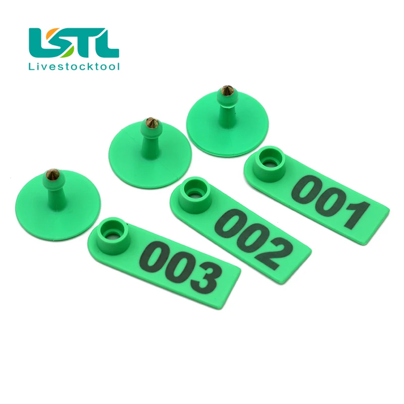 No. 1-500 señales de etiqueta de oreja de oveja con la palabra oreja escritura láser pendientes de cabeza de cobre tarjeta de identificación de animales de granja envío gratis - imagen 5