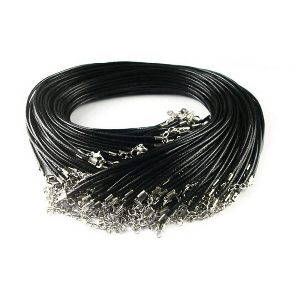 Collar de cuero negro para perros con etiqueta de identificacion - imagen 2