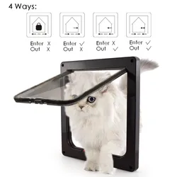 Gatera resistente exterior para gatos y perros pequeños