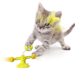 Juguete interactivo con ventosa para gatos dinámico - Palo automático