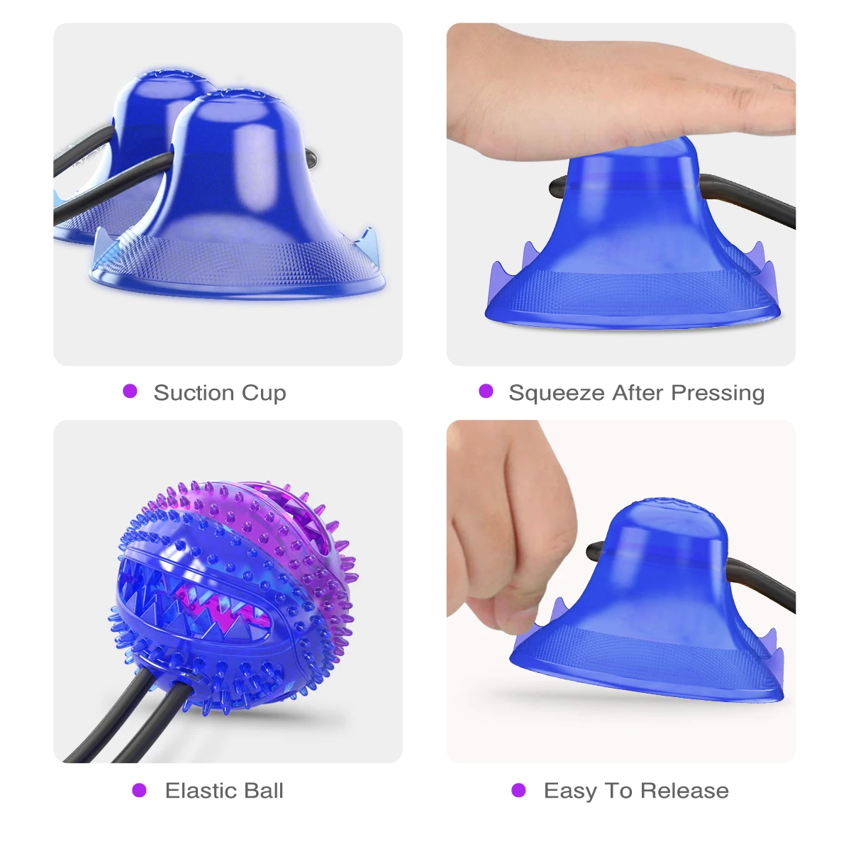 Pelota interactiva con ventosa para perros - imagen 5