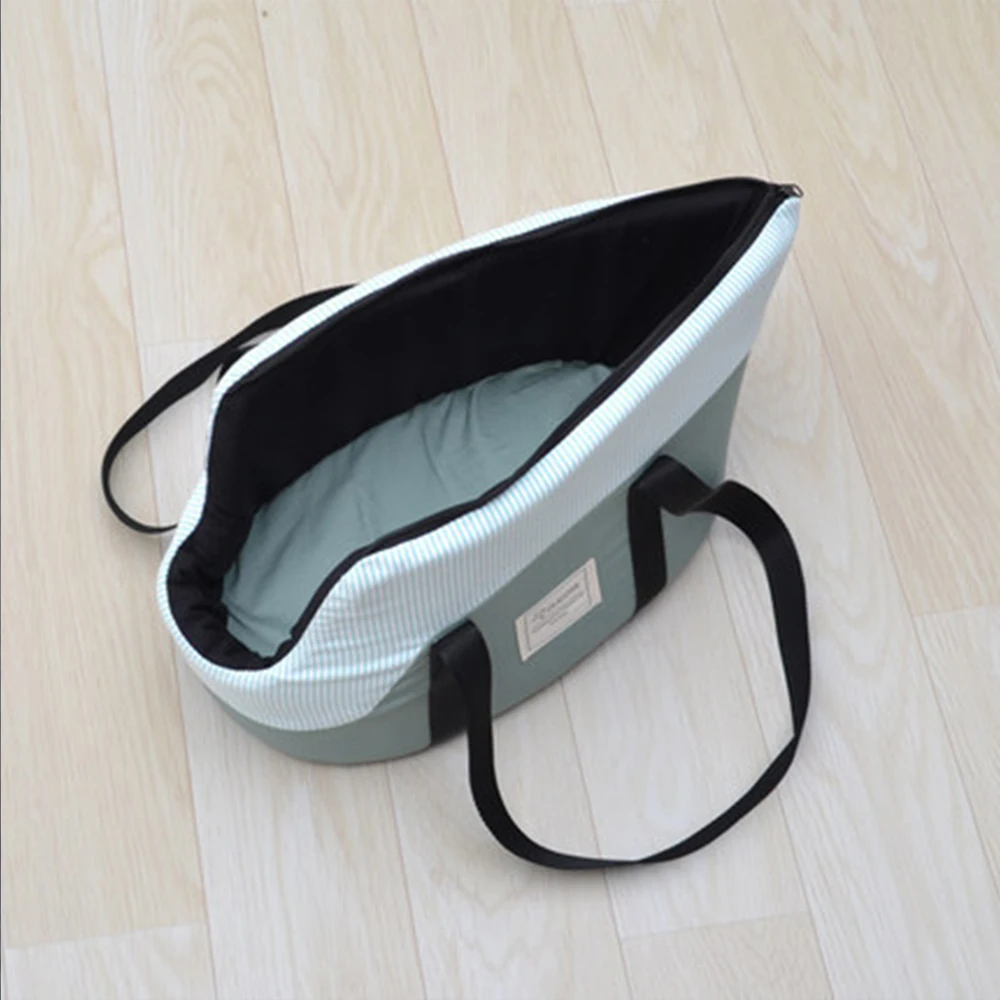 Bolsa transpirable para mascotas para perros y gatos pequeños, bandolera de viaje al aire libre, mochila ventilada, bolso plegable suave de un solo hombro - imagen 5