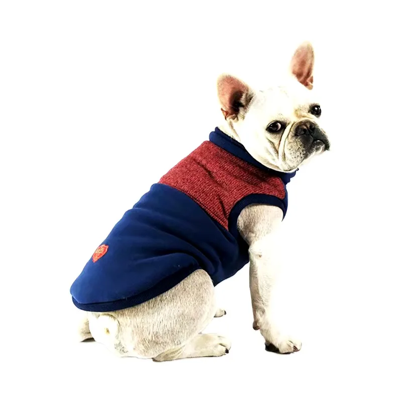 Suéter con chaleco para perro, ropa de otoño e invierno para mascotas, fardouago Corgi, peluche para perros pequeños, Popular en la temporada, nueva moda Simple - imagen 3