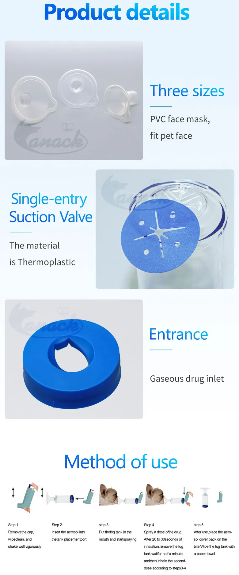 Sistema completo de tratamiento - Kit de aerosol terapia