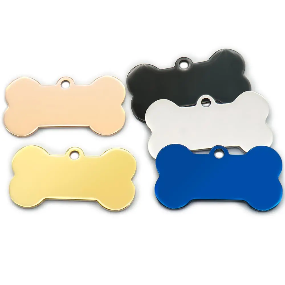 Llavero hueso acero inoxidable para collar de perro y gato - imagen 4
