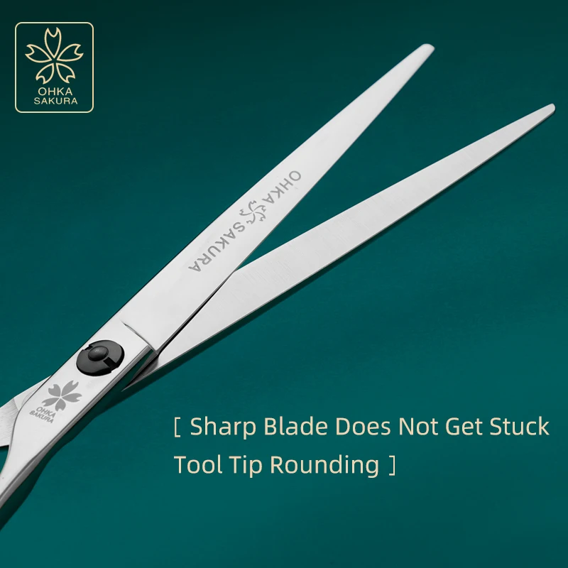 Sakura-Tijeras profesionales de peluquería para belleza de mascotas, cizalla directa completa, Vg10 doméstica, 7,0 ", 7,5" - imagen 4