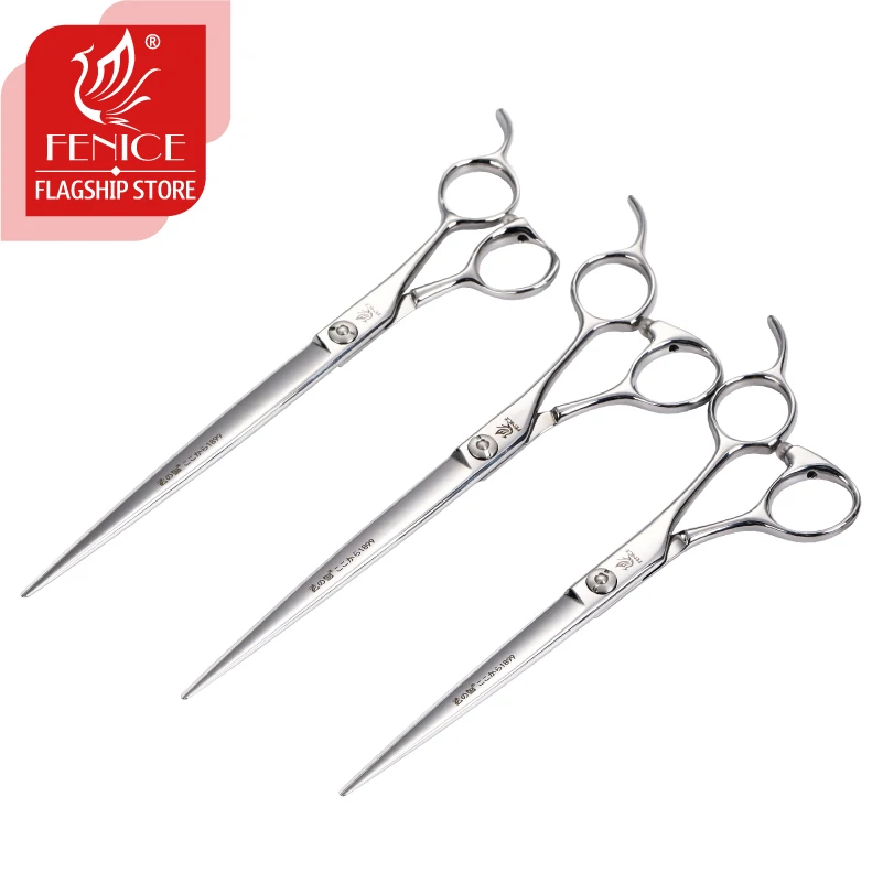 Fenice 7/7.5/7.75 inch JP ATS314 Steel professional grooming scissors for dog scissors pet scissors cutting grooming shears - imagen 4