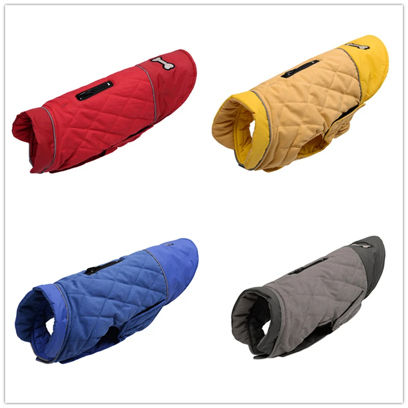 Benepaw-abrigo Reversible de invierno para perro, chaqueta reflectante ajustable para mascotas, ropa para perros pequeños, medianos y grandes, hueso - imagen 3