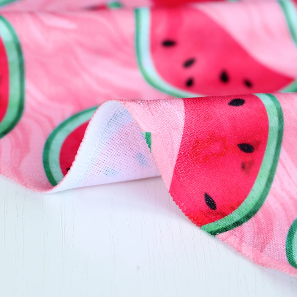 Pañuelos triangulares con Estampado de sandía para perro, bufandas triangulares de algodón para mascotas, Baberos suaves para cachorros, accesorios de pañuelo - imagen 3