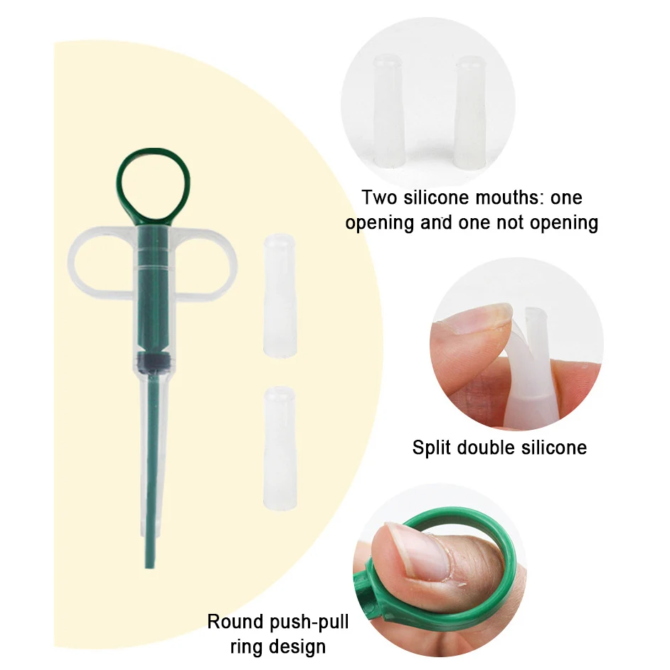 สัตว์เลี้ยงสุนัข Cat ยา Dispenser แท็บเล็ตเข็มฉีดยาเม็ดลูกสุนัข Given ควบคุมแท่งหน้าแรกลูกสุนัขกระต่าย Feeder เครื่องมือ - imagen 3