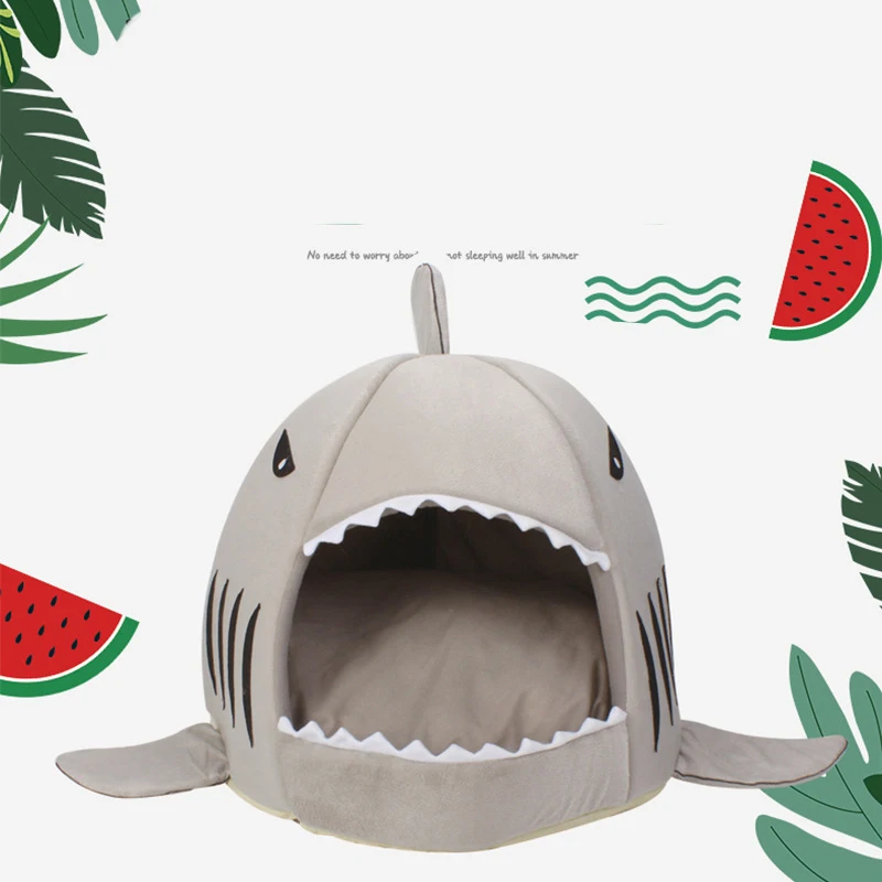 Casa para mascotas, cama para perros, cueva suave para gatos, producto para interiores, camas para perros pequeños, lujo, calmante, plegable - imagen 2