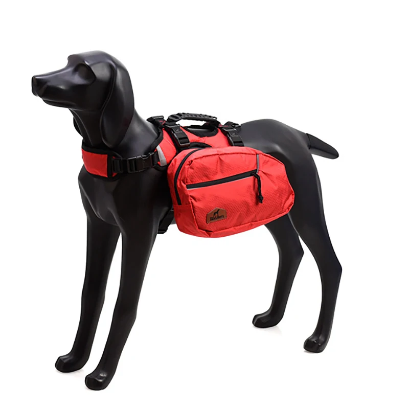 mochila extraíble perros arnés reflectante exteriores chaleco mascotas arneses viajes camping senderismo bolsas sillín perros medianos grandes