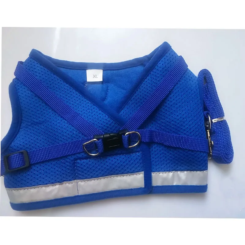 Conjunto de arnés y correa de malla ajustable para perro, chaleco reflectante, correa para el pecho de cachorro, correas para caminar al aire libre, accesorios para mascotas, chaleco para mascotas - imagen 4