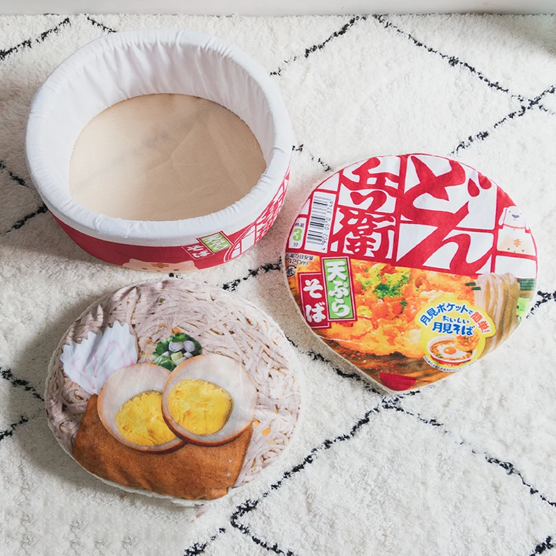 Fideos divertidos, cama para perros pequeños, tienda de campaña de invierno para gatos, saco de dormir, cojín para gatos, cama de felpa, muebles, accesorios de productos para mascotas - imagen 4