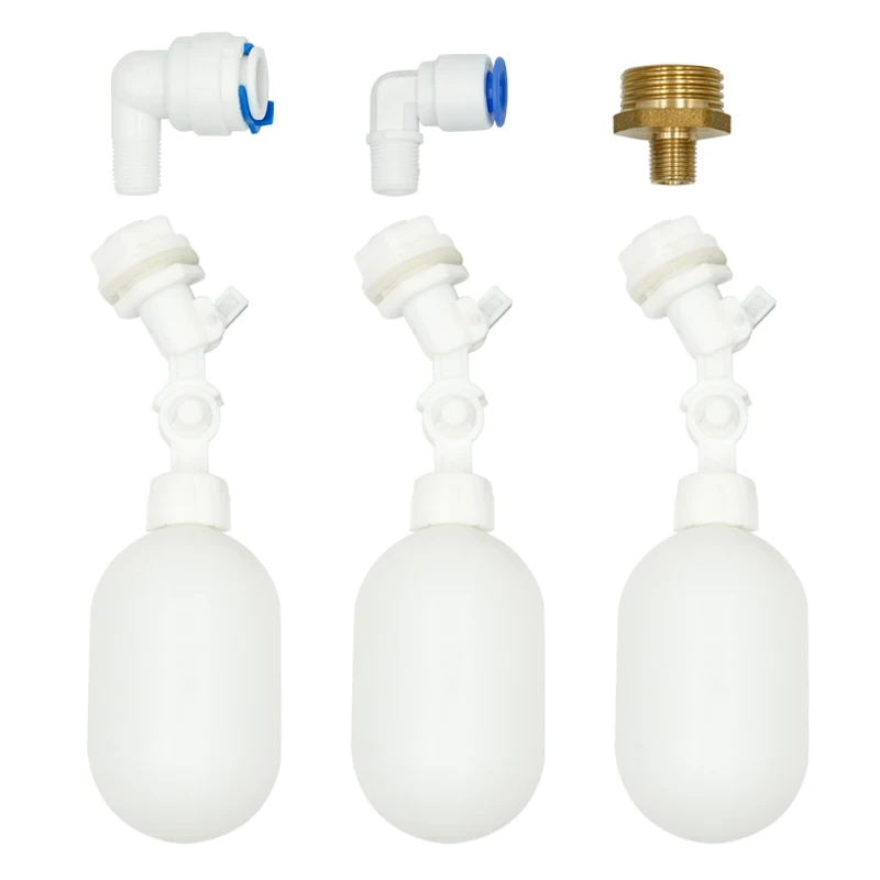 Miniválvula de flotación de agua, válvula de bola de flotación de relleno automático ajustable de plástico, interruptor de Control de agua para torre de agua, tanque de agua, 1 piezas - imagen 2