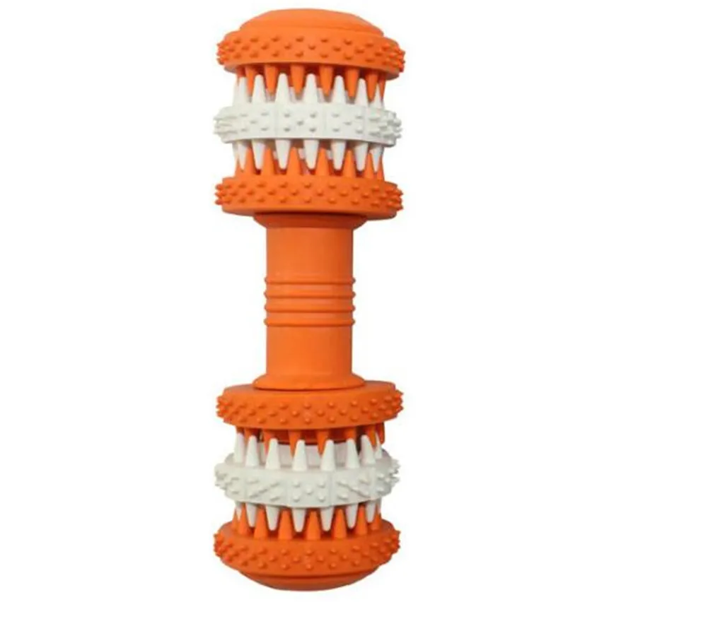 Un cepillo de dientes con cabeza de cerda de goma