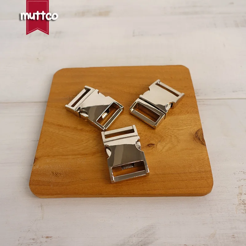 20 unids/lote hebillas de liberación rápida laterales curvadas de Metal para 20mm fabrica mochila diy accesorios para mascotas de aleación de zinc hebilla de metal - imagen 5