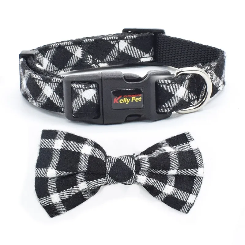 Black Plaid Collar