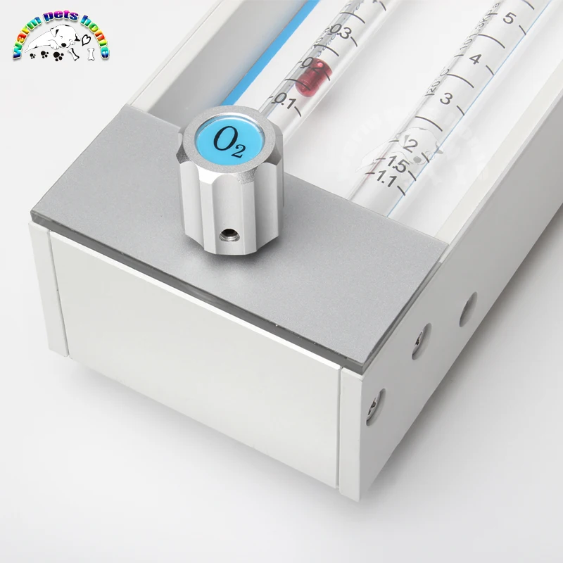 Máquina de anestesia veterinaria Medidor de flujo Medidor de flujo de oxígeno Medidor de flujo de doble tubo - imagen 5