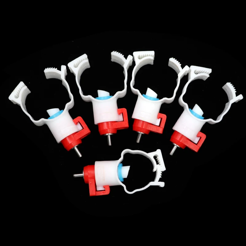 Comedero para aves de corral, pezones de 30 piezas, Clip blanco, tipo pezón rojo, 25Mm de diámetro, suministros de herramientas - imagen 4