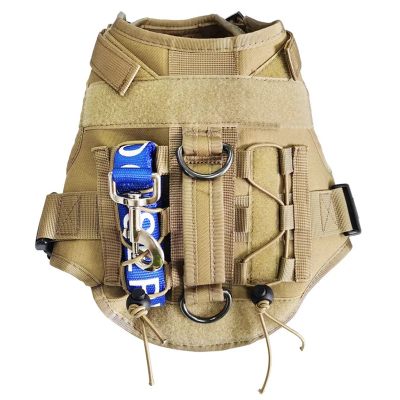 Arnés táctico para perros grandes y grandes, chaleco para mascotas, ropa de trabajo pesado, entrenamiento de seguridad, accesorios para perros pastor alemán - imagen 2