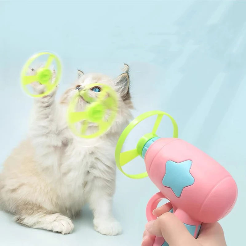 Conjunto de juguetes interactivos para gatos con plumas y pelotas