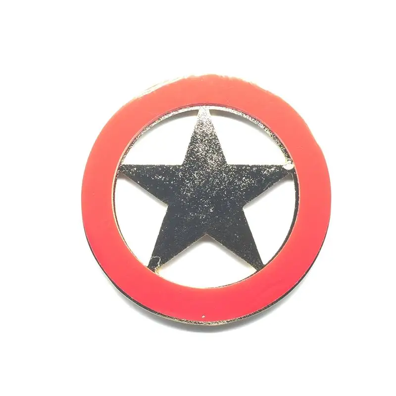 Emblema masónico de 3 "para coche, insignia adhesiva dorada con adhesivo rojo - imagen 2