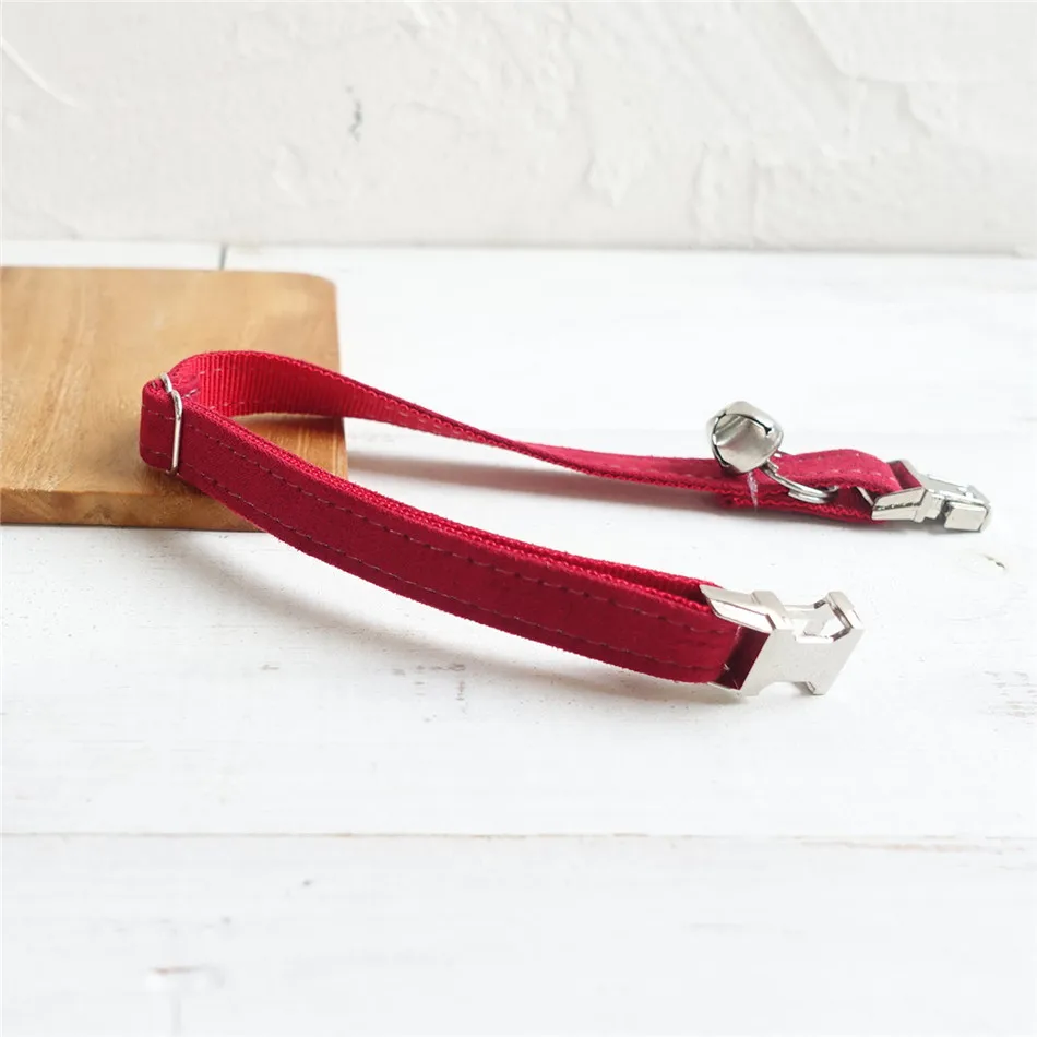 Collar de gato personalizado con nombre y número, bonito Collar de gato de calidad con campanas, collares para caminar para perros pequeños ajustables - imagen 2