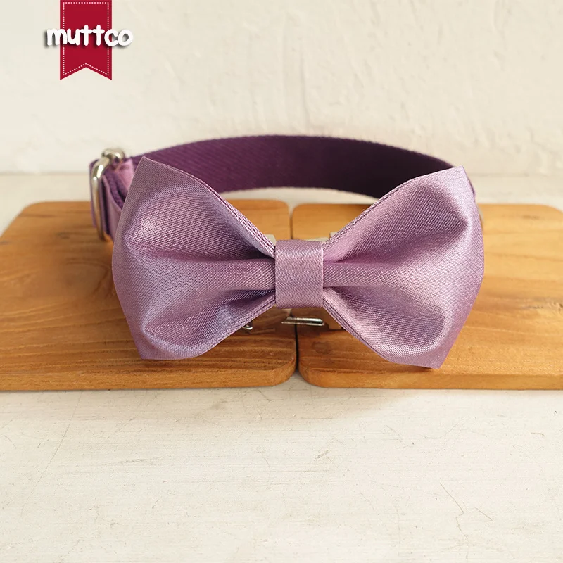 MUTTCO personalized pet dog ID tag collar leash THE LILAC self-design adjustable puppy nameplate collar 5 sizes UDC117 - imagen 5