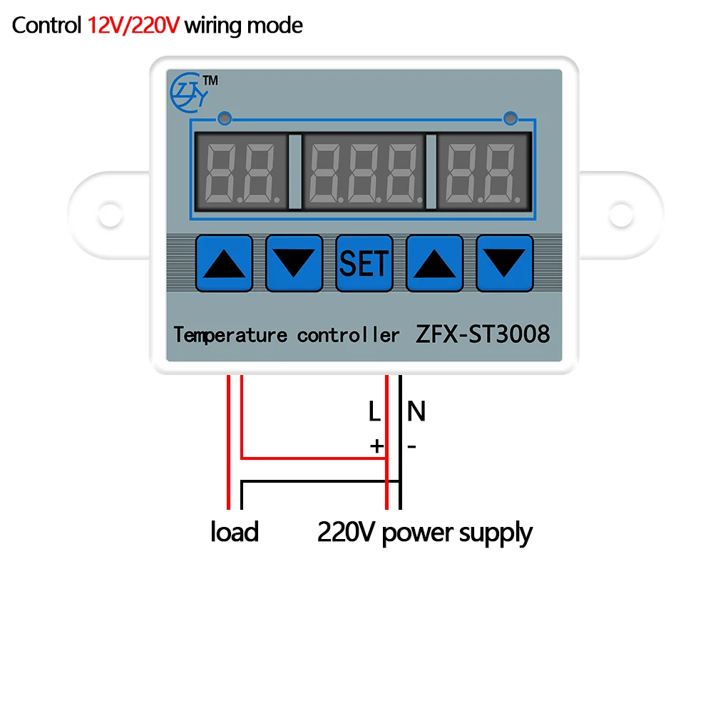 Controlador de temperatura por microordenador ZFX-ST3008, termostato Digital, controlador de tiempo inteligente, medición NTC10K ajustable - imagen 4