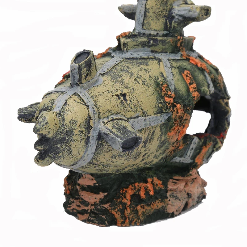 Estatua submarina de resina, adornos para acuario, camarones, Guppy, cueva oculta, accesorios de paisajismo para decoración de acuario - imagen 5