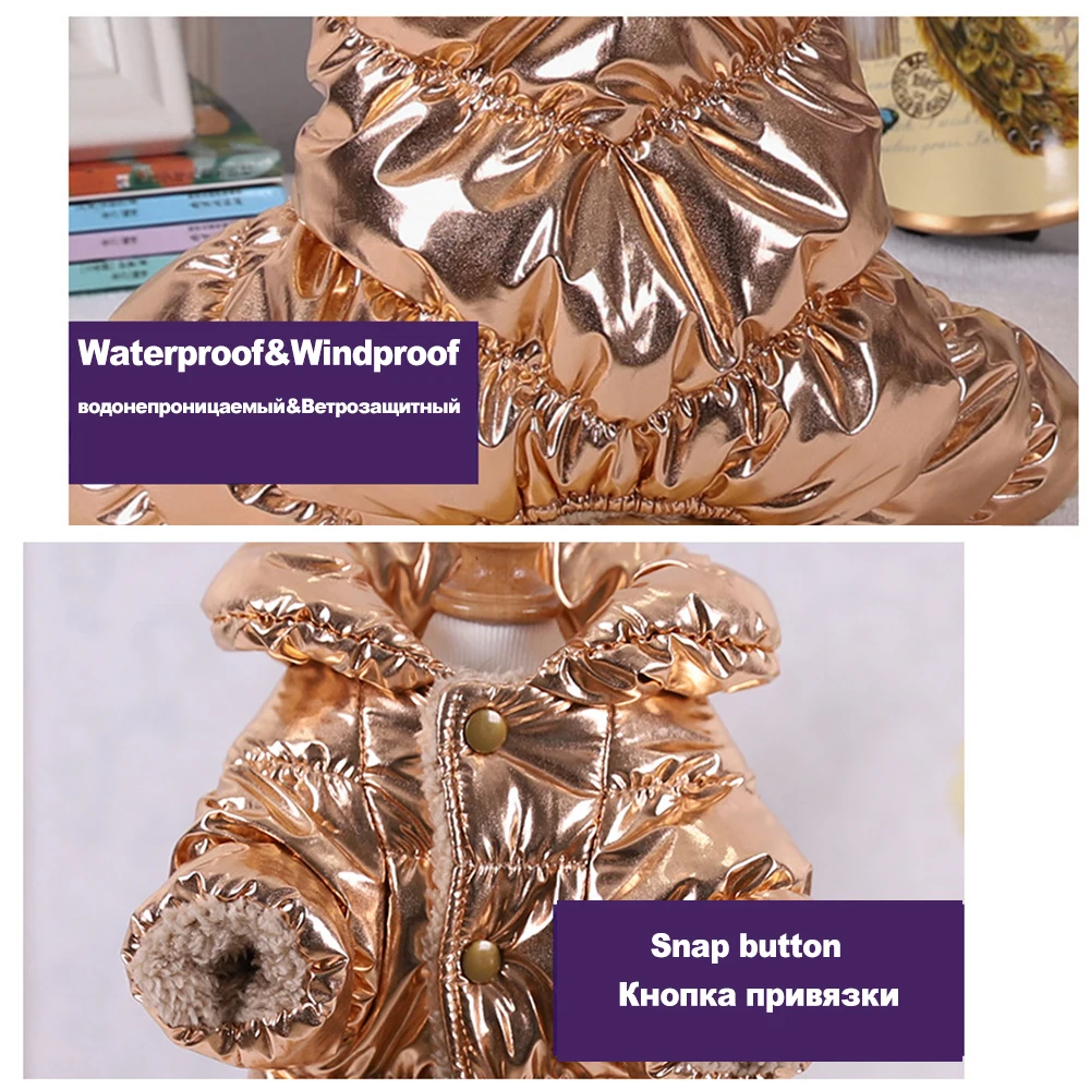 Ropa de diseño para perros pequeños y grandes, abrigo grueso de felpa impermeable, chaqueta de invierno, Chihuahua, York, Pug, 2024 - imagen 4