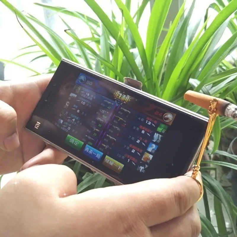 Soporte de Metal para cigarrillos para hombre y mujer, anillo de Metal con Clip para los dedos, accesorio para fumar, el mejor regalo de Navidad - imagen 2