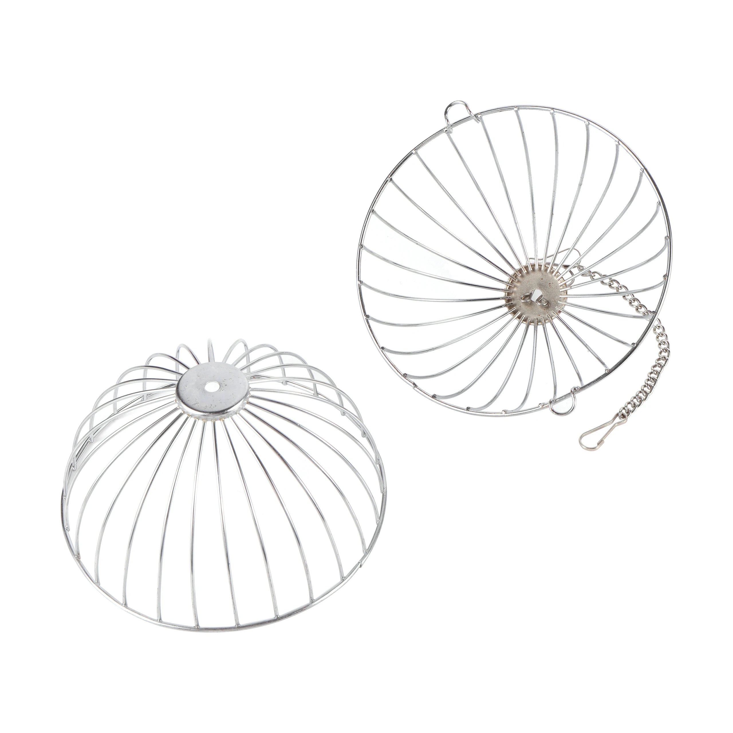 Esfera redonda de acero inoxidable/plástico, ejercicio dispensador de alimentación, bola de heno colgante, conejillo de indias, hámster, conejo, juguete para mascotas, 1 unidad - imagen 4