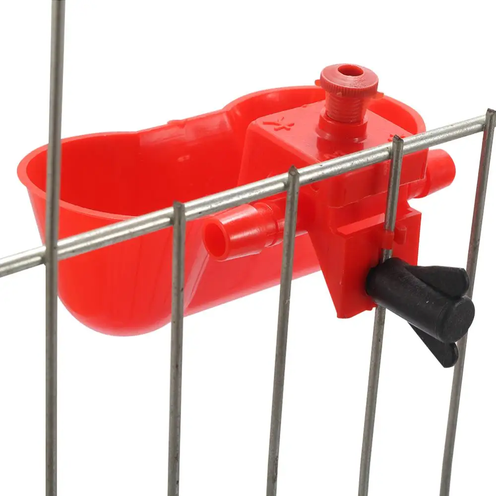 Bebedero para pájaros, cuenco de alimentación de agua para palomas, codorniz, pollo automático, tazas dobles con tornillos, 5/10/20 piezas - imagen 4