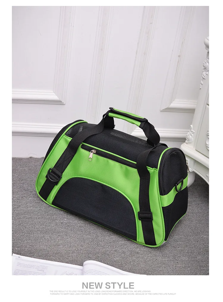 Bolsas para perros, bolsa transportadora portátil para perros, bolsas de transporte transpirables de malla para perros pequeños, bolso plegable para gatos, bolsa de viaje para mascotas, bolsa de transporte - imagen 5