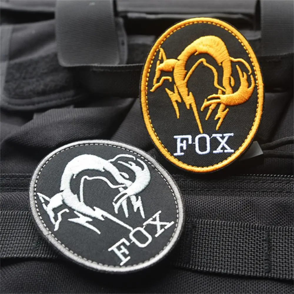 Parche bordado de FOX HOUND, militar de la Fuerza Especial pegatina, calcomanía en forma de Sheild, parches tácticos del ejército - imagen 4