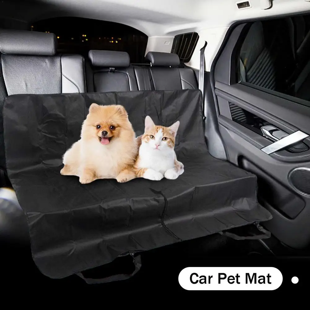 Funda de asiento trasero para perros, impermeable, antiarañazos, antideslizante, hamaca, protección duradera para coches, camiones y SUVs