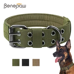 Collar táctico para perro con panel ID – Resistente y seguro