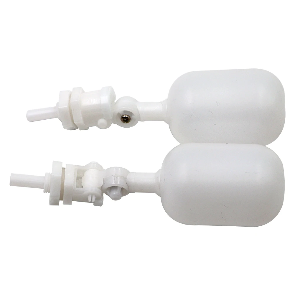 Válvula de bola flotante de llenado automático ajustable de plástico blanco de entrada de 1/4 ", interruptor de Control de agua para tanque de agua de torre de agua - imagen 3