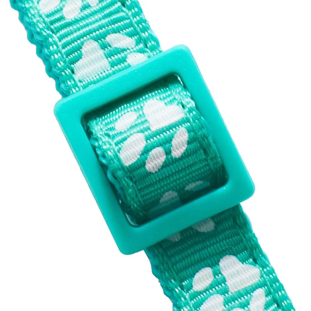 10 Uds. Venta al por mayor con collares de campana, Collar de nailon informal de seguridad delicado para perro, correa para el cuello, Collar ajustable a la moda para perro y gato - imagen 3