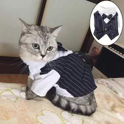 Traje esmoquin elegante para perro de boda cómodo
