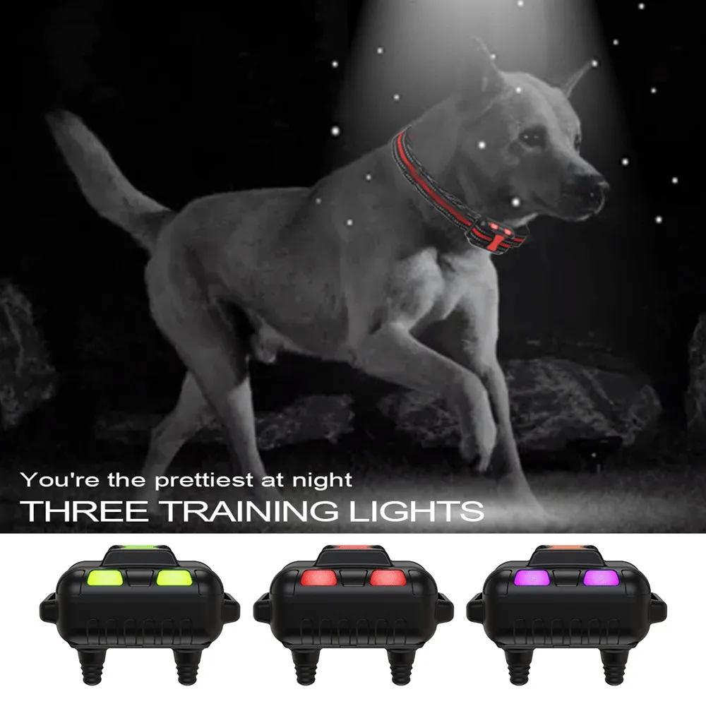 Collar de entrenamiento para perros de 800m, 2600 pies, T502, entrenador de perros con Control remoto, Collar de Beeper para perros recargable, Collar electrónico para perros con 4 modos - imagen 5