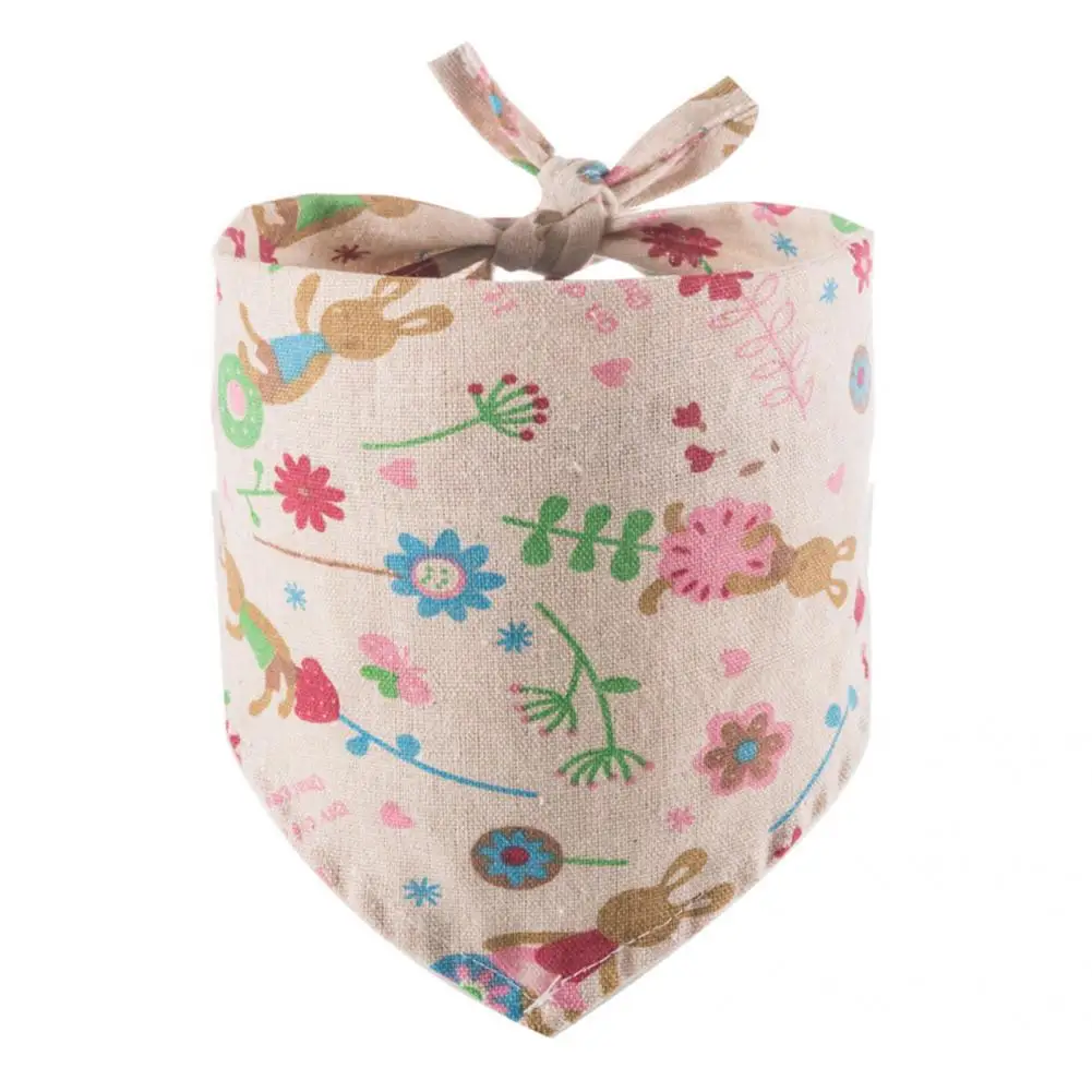 Babero con estampado de gato para cachorro, toalla de Saliva, bufanda triangular para mascotas, pañuelo para el cuello para mascotas - imagen 2