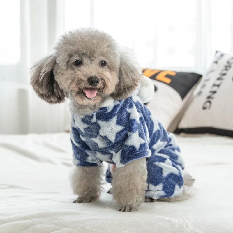 Pijamas para perros pequeños Shih Tzu Yorkshire, jersey de lana suave para cachorros y gatos, ropa de otoño e invierno - imagen 3