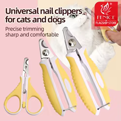 Cortaúñas ergonómico de acero inoxidable para perros y gatos