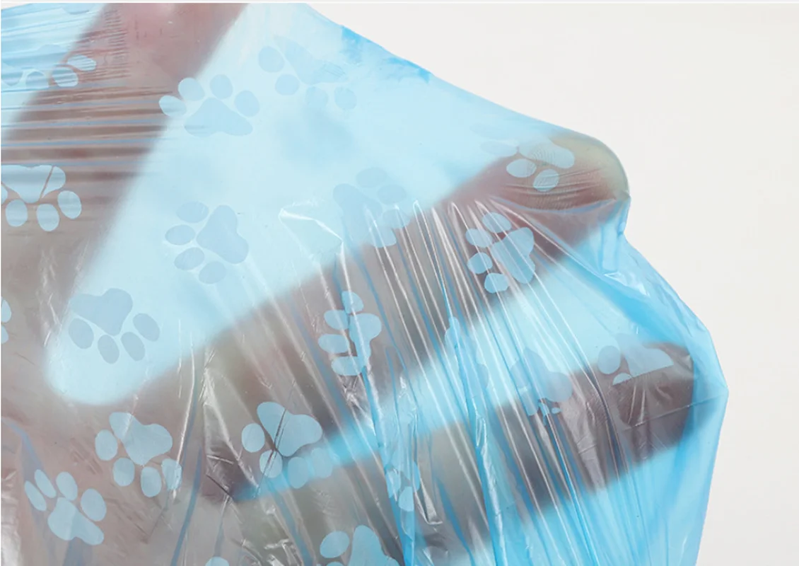 Bolsa de basura desechable degradado con dispensador de soporte, bolsas para excrementos de perros, respetuosas con el medio ambiente, limpieza al aire libre, suministros para mascotas, 3 uds. - imagen 5