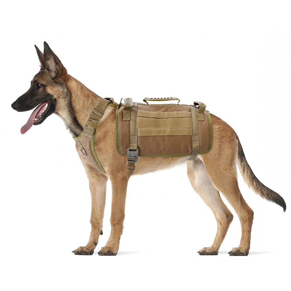 Military Tactical Dog Harness German Shepherd Pet Dog Vest With Handle Nylon Harness Adjustable For Medium Large Dogs - imagen 5