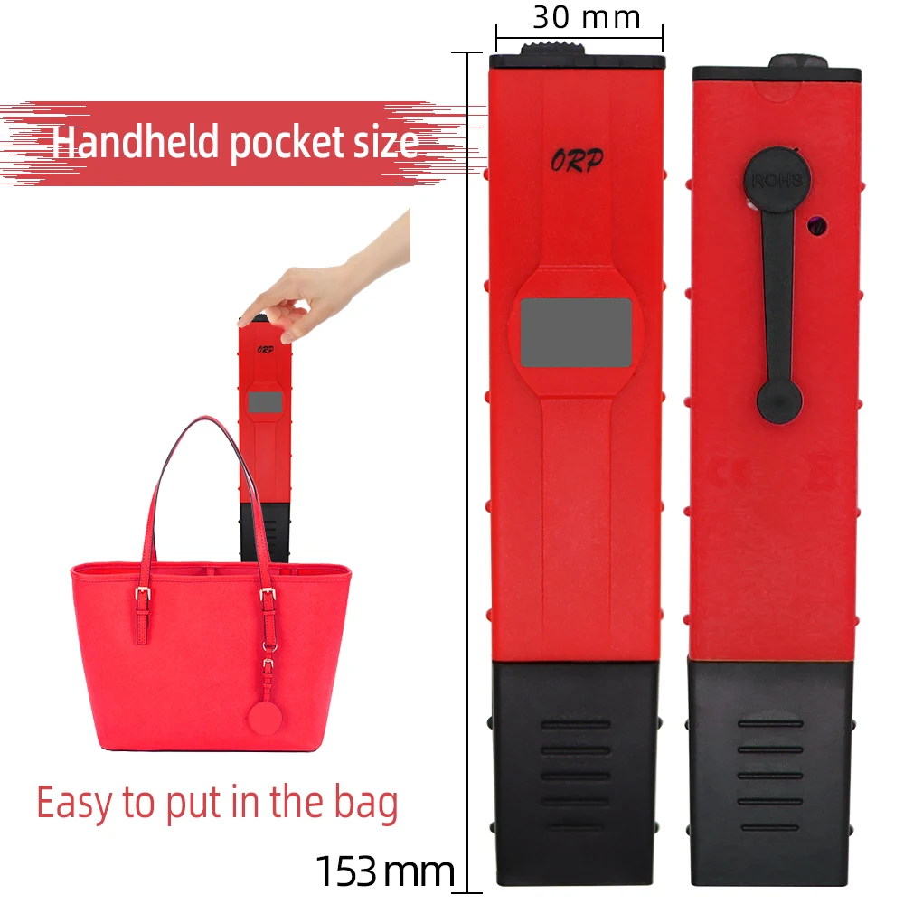 Probador de cantidad de agua de ORP-2069, medidor ORP LCD, pluma de retroiluminación Tipo 0 ~ ± 1999mV, Detector ORP Redox para acuicultura de piscinas - imagen 3