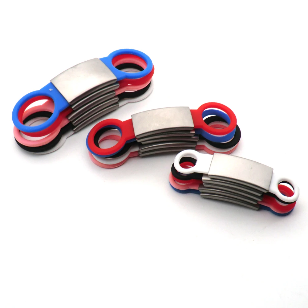 Venta al por mayor, 20 piezas, etiqueta de silicona para perro, etiqueta de identificación para perro, Collar de perro grabado, etiquetas de placa de identificación antipérdida para perro, gato, goma extensible - imagen 2